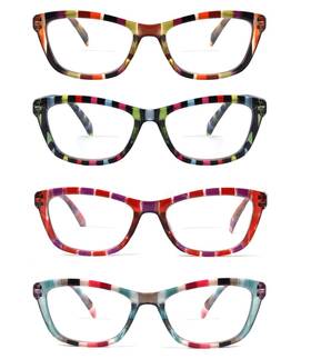 Sc-7544 Yogo Vision Sc-7544- 2.50 Bifocal Reading Glasses For Men And Women Rectangle Multifocal Readers Retro