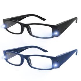 Sc-7601-c1c2 Yogo Vision Sc-7601-c1c2- 1.50 Reading Glasses With Light Bright Led Lighted Magnifier Nightime