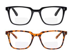 Sc-8057 Yogo Vision Sc-8057- 2 Pack Bifocal Reading Glasses Readers For Men Women Anti Glare