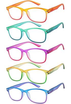 Sc-8078 Yogo Vision Sc-8078- 1 Blue Light Reading Glasses For Men And Women Two Tone Havana Rectangle Reader