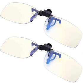 Yogo Vision Sc-clipon-7 Blue Light Clip On Computer Glasses Video Gaming 58 2 Pack
