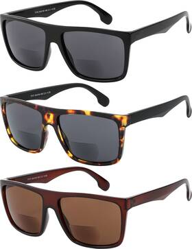 Success-7717b-7718b Yogo Vision Bifocal Reading Sunglasses For Men And Women-classic Retro Style