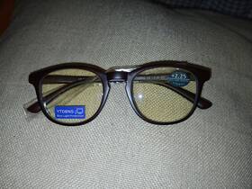 654765098 Ytdbns Matte Brown Round Blue Light Blocking Uv400 Protective Reading Glasses