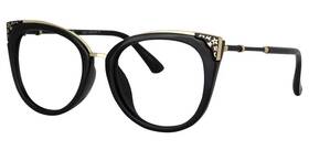 R-775p Zeelool Presc Reading Glasses Ladies Large Black 2.50/2.50