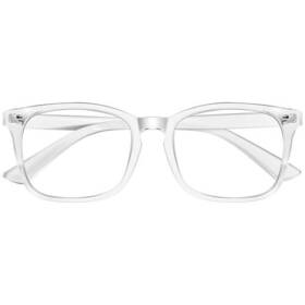 8093 Zehexa Reading Gla-sses For Women Blue Light Blocking Transparent 1.5 X