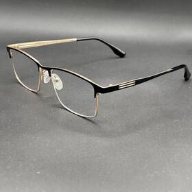9725-070325-11.95 Zenni Optical R000321075 .75 Blue-light Readers Black And Gold Nwt