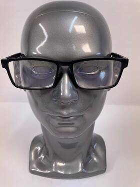 R001421275 Zenni Optical Reading Glasses 56-17-140 Black Rectangle 2.75
