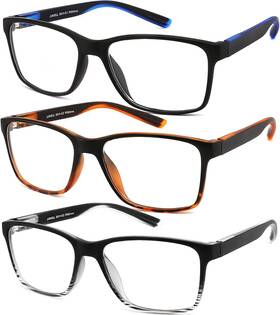 Zhongxin 313048661622 Jjwell 3 Pack Reading Glasses For Men Blue Light Blocking With Spring Hinge Ant