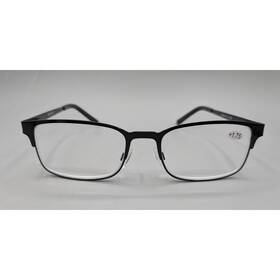 R5150 Zienstar Black Rectangular Reading Glasses 1.75 Magnification Men Women