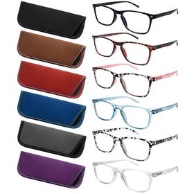 B0chf9686x Zonlon 6 Pack Reading Glasses Women Spring Hinge Blue Light Blocking 3.00