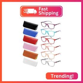 Cg059 Zonlon 6 Pack Reading Glasses For Women Men Spring Hinge Eyeglasses Blue Light