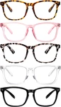 Videbla 5 Pack Blue Light Blocking Reading Glasses,spring Hinge Readers For Wome. Fixed Price $21.79.
