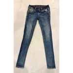 Rock Revival Sun Skinny Jeans Womens 24 Medium Wash Embroidered RP9119S202. Fixed Price $59.00.