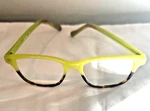 A.j. Morgan Eyeglass Readers, +2.00, Chartreuse/tortoise Frame, 69114, Colorful!. Fixed Price $15.00.