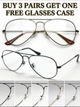 Classic Pilot Style Metal Reading Glasses Large Lens Police Double Bridge L3025. Fixed Price $13.42.