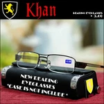 Cool Reading Glasses Designer Semi Rimless Black Gun Metal Frame + 3.00 Optic. Fixed Price $10.00.