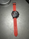 Ea Orologio Moda Italia Fashion Watch #8004 Red 44MM New Battery. Fixed Price $32.99.