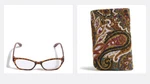 Vera Bradley Readers 2.5 No. 2401 And Double Eye Case Buta Spray Glasses Sleeve. Fixed Price $27.99.