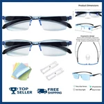 2 Pcs Focus Glasses, Self Adjusting Vision Anti-blue Automatic Smart. Fixed Price $15.29.