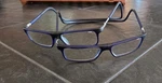 Pairs Authentic Clic Magnetic Readers Glasses Magnified +2.00 Blue Black Fade. Fixed Price $45.00.