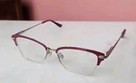 Max Cole MC1517 Burgundy Cat Women Semi-rimless 51-17-140 Eyeglasses Frames!. Fixed Price $25.95.