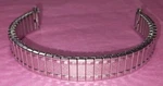 Vintage Nos Womens Spiedel Twist Flex Watchband - Two Tone Silver Textured.... Fixed Price $15.00.