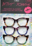 Betsey Johnson +3.00 Women's Reading Glasses 3-PACK Readers New Authentic. Fixed Price $29.99.