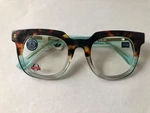 New Showbiz Tortoise Green Peepers Blue Light Filtering Glasses No Strength. Fixed Price $19.99.