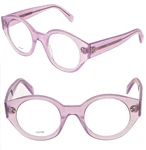 Celine Bold Dots Matte Lilac Optical Frame 48MM Eyeglass CL50123I 078. Fixed Price $282.00.