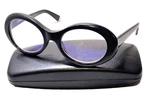 Caddis Appliances QUANT64 2.25 Black Plastic Oval Women's Eyeglasses Frames. Fixed Price $64.00.