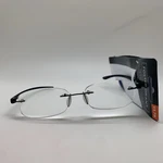 E394 Foster Grant Archie Blue + 1.75 Reading Glasses Readers Rimless. Fixed Price $9.95.