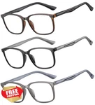 Soctick Men's Reading Glasses 3 Pack Blue Light Blocking +4.0. Fixed Price $20.00.