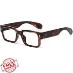 Breaksun Rectangle Blue Light Women Black Thick Frame Eyeglasses. Fixed Price $27.99.