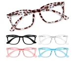 Ccvoo 5 Pack Reading Glasses Blue Light Blocking Women/men, Anti Uv Ray/glare.... Fixed Price $13.99.