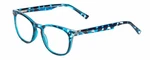 Prive Revaux Show Off Womens Round Reading Glasses Blue Tortoise Crystal 49MM. Fixed Price $24.95.