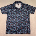 Greater Half Golf Large Polo Shirt Mens Black Cinco De Mayo Guns All Over Print. Fixed Price $16.28.