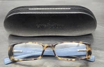 Vgc! Eyebobs Odd Tortoise /blue Handmade Reading Glasses 1.50 With Case. Fixed Price $29.00.