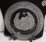 Morgan Crystal Collector Plate--tidings Of Great Joy. Fixed Price $38.25.
