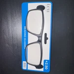 Icu Eyewear Reading Glasses Matte Black Square Frame +2.50 Magnification Nwt. Fixed Price $9.00.