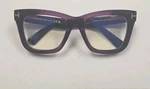 Tom Ford TF5881-B Eco 081 Purple Square Eyeglasses Frames 52-19-135 Italy. Fixed Price $189.99.