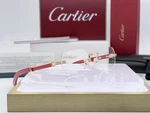 Cartier Rimless Red Tulip Wood Gold Ref. CT0377O 100% Genuine Frames. Fixed Price $2499.00.