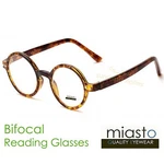 2 Pairs Miasto Round Bifocal "lennon/ Potter" Small Reading GLASSES+3.00 Gold. Fixed Price $69.95.
