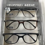 Geoffrey Beene 3 Pack Gift Men's Reading Glasses Gloss Black,gray,tortoise +2.00. Fixed Price $31.90.
