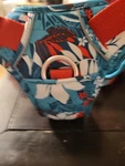 True Love Size Large Anti-pull New Teal Tropical Print Reflective Padded Harness. Fixed Price $13.00.