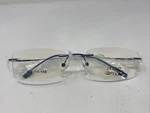 Bright Vision Optical Dark Cool Blue 53-17-140 Rimless Eyeglasses Frame P562. Fixed Price $48.00.