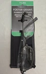 Foster Grant Reading Glasses +1.50 CT0522 Manning 53 18-140 Gunmetal With Case. Fixed Price $8.88.