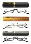Eye Zoom Slim Compact Lightweight Tube Reading Glasses With Portable Clip Case. Fixed Price $23.99.