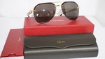 Cartier New Sunglasses Aviator Rimless Gold Havana Grey CT0275S-005 58 145. Fixed Price $1019.99.