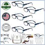 Unisex 5-PACK Anti Eyestrain Reading Glasses UV400 Blue Light Protection. Fixed Price $24.82.