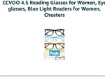 Ccvoo Reading For Women/men, Eyeglasses, Blue Light Readers Women.... Fixed Price $25.00.